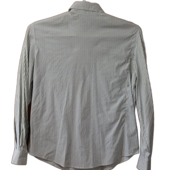 Linda Allard Ellen Tracy Vintage Stripe Button Down Shirt Women’s 12 Long Sleeve - Picture 7 of 11